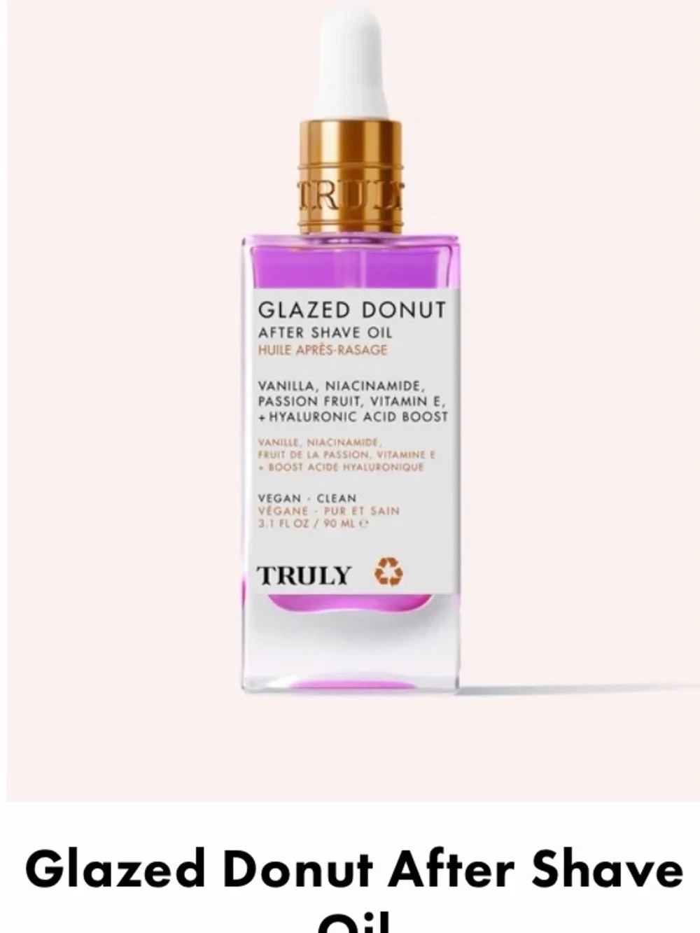 TRULY Glazed Donut After Shave Oil